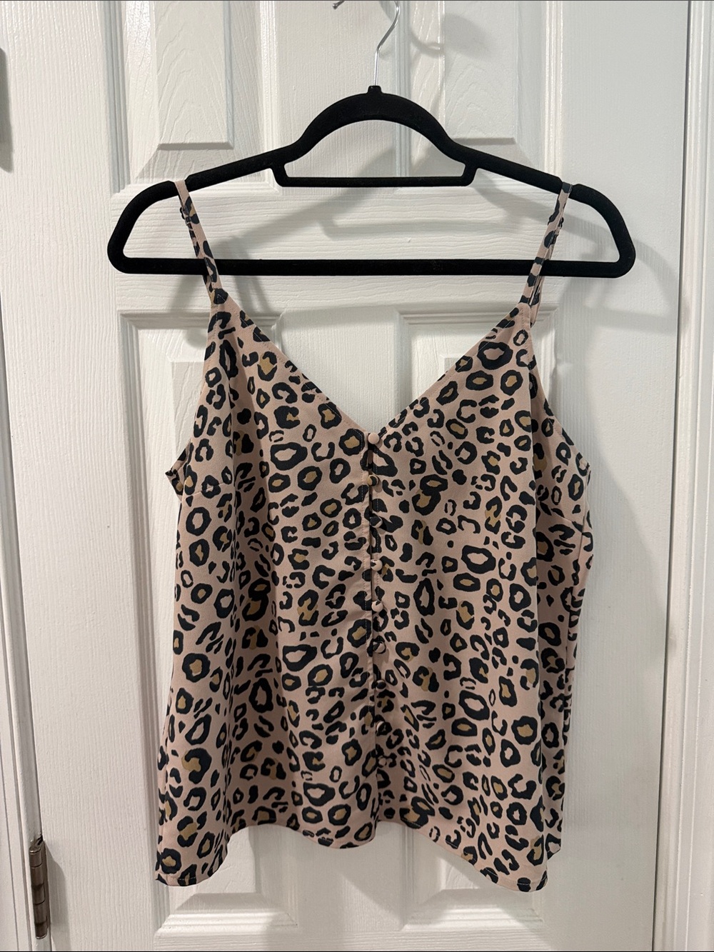 Sanctuary Beige and Black Leopard Print Cami